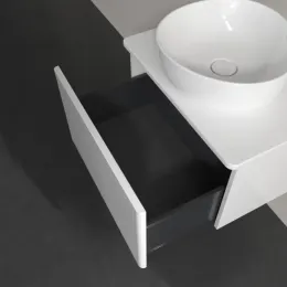 Villeroy & Boch Antao Тумба под раковину, 1 выдвижной ящик, 600 x 360 x 500 mm, лицевая поверхность без текстурированной отделки, Glossy White Lacquer / Glossy White Lacquer K29010GF