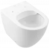 Villeroy & Boch Subway 2.0 Унитаз с открытым смывным краем, напольный, Альпийский белый CeramicPlus 5602R0R1