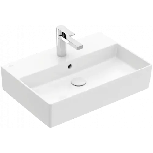 Villeroy & Boch Memento 2.0 Pаковина, 600 x 420 x 135 mm, Альпийский белый CeramicPlus, с переливом, шлифованный 4A226GR1