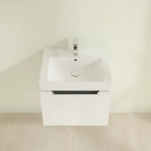 Villeroy & Boch Subway 2.0 Тумба под раковину, 1 выдвижной ящик, 537 x 420 x 423 mm, Glossy White A68610DH
