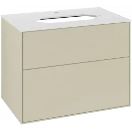 Villeroy & Boch Finion Тумба под раковину, 2 выдвижных ящика, 800 x 603 x 501 mm, Silk Grey Matt Lacquer F22100HJ