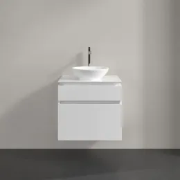 Villeroy & Boch Legato Тумба под раковину, 2 выдвижных ящика, 600 x 550 x 500 mm, Glossy White / Glossy White B56800DH