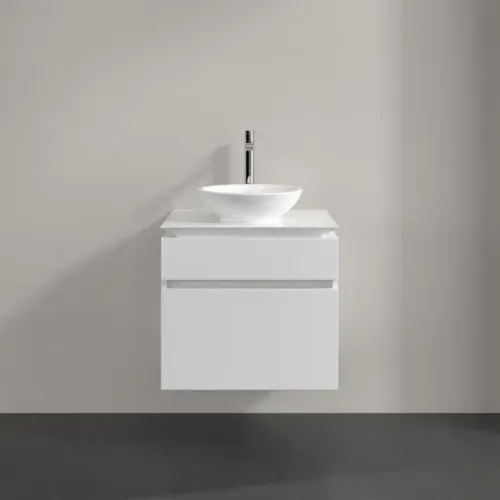 Villeroy & Boch Legato Тумба под раковину, 2 выдвижных ящика, 600 x 550 x 500 mm, Glossy White / Glossy White B56800DH