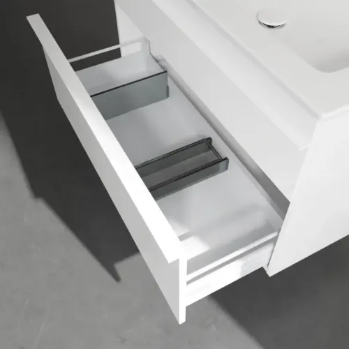 Villeroy & Boch Venticello Тумба под раковину, 2 выдвижных ящика, 953 x 590 x 502 mm, Glossy White / Glossy White A92802DH