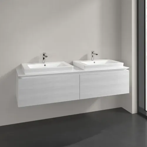 Villeroy & Boch Legato Тумба под раковину, 2 выдвижных ящика, 1600 x 380 x 500 mm, White Wood / White Wood B69200E8