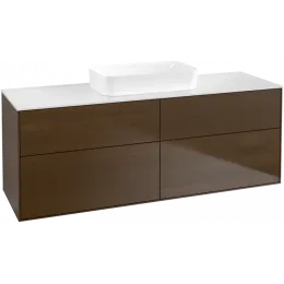 Villeroy & Boch Finion Тумба под раковину, 4 выдвижных ящика, 1600 x 603 x 501 mm, Walnut Veneer F73100GN