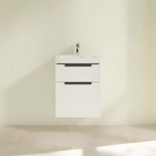 Villeroy & Boch Subway 2.0 Тумба под раковину, 2 выдвижных ящика, 485 x 590 x 379 mm, Glossy White A90710DH