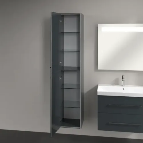 Villeroy & Boch Avento Шкаф-пенал, 2 двери, 350 x 1760 x 404 mm, Стекло серое A89400B1