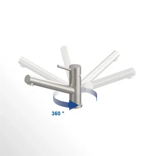 Villeroy & Boch Como Window Однорычажный смеситель для мойки Однорычажный смеситель для мойки, выкл Нержавеющая сталь, Антрацит 92570005