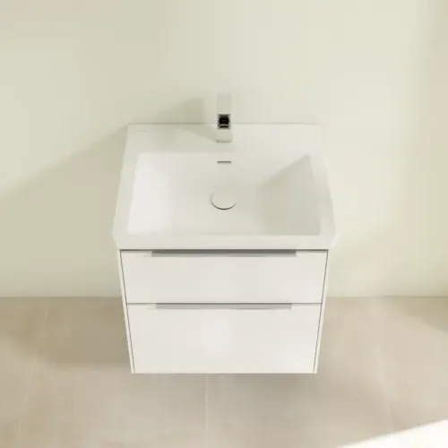 Villeroy & Boch Subway 3.0 Тумба под раковину, 2 выдвижных ящика, 572 x 576 x 478 mm, Brilliant White C57800VE