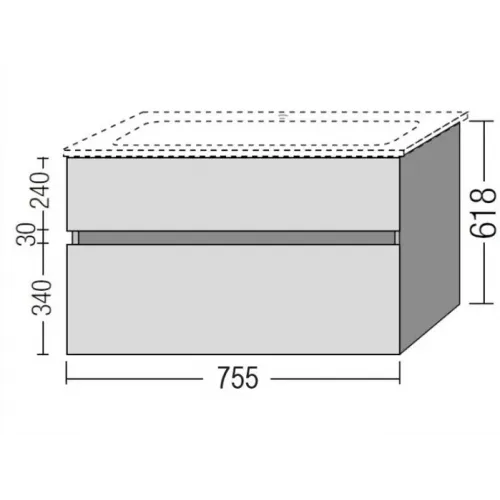 Тумба под раковину Villeroy & Boch Verity Line B66300DH