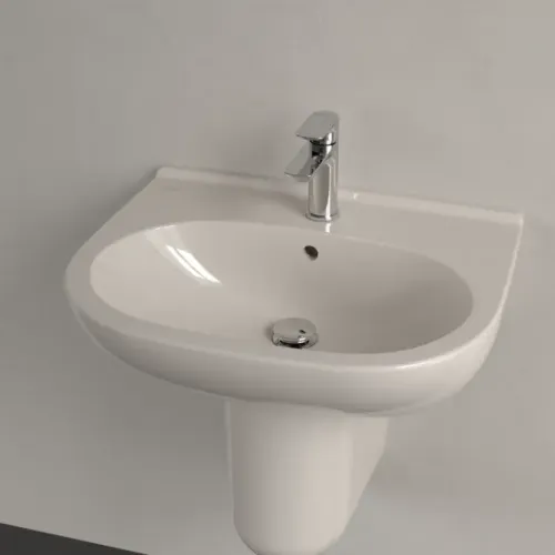 Villeroy & Boch O.novo Pаковина, 600 x 490 x 200 mm, Pergamon CeramicPlus, с переливом 516060R3