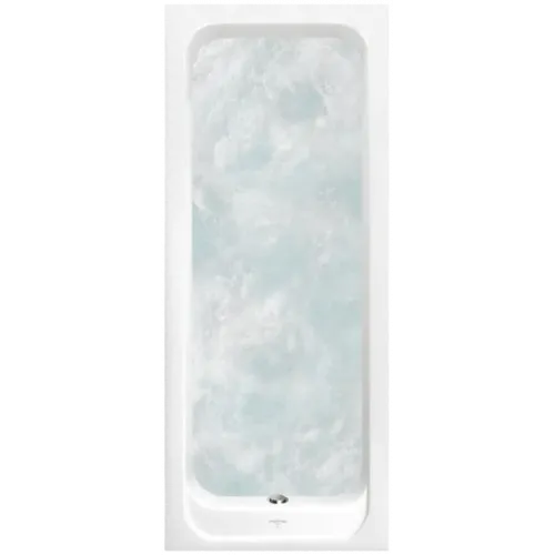 Villeroy & Boch Architectura Ванна, с гидромассажем Airpool Entry (AE), включая Сливная и переливная арматура Multiplex Trio, 1600 x 700 mm, Альпийский белый UAE167ARA2B2V01