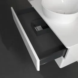 Villeroy & Boch Antao Тумба под раковину, 2 выдвижных ящика, 800 x 360 x 500 mm, лицевая поверхность без текстурированной отделки, Glossy White Lacquer / Glossy White Lacquer K19010GF