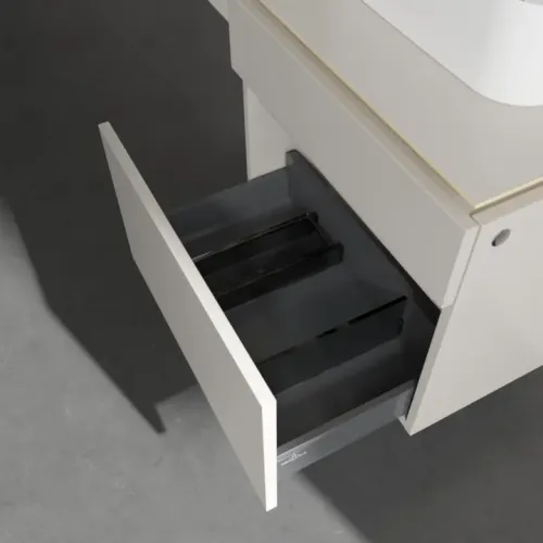 Villeroy & Boch Legato Тумба под раковину, 2 выдвижных ящика, 600 x 550 x 500 mm, Soft Grey / Soft Grey B73200VK