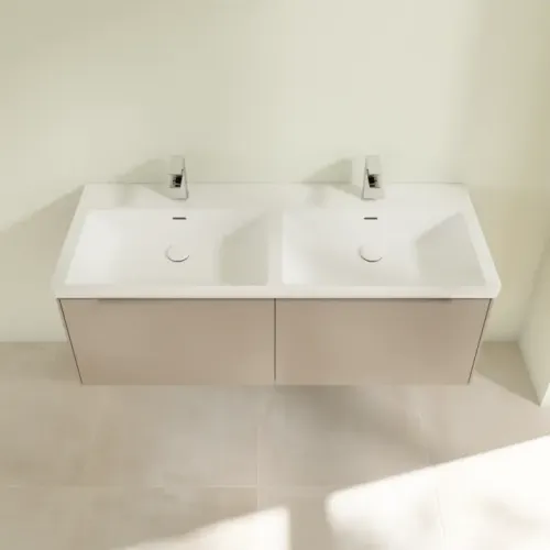 Villeroy & Boch Subway 3.0 Тумба под раковину, 2 выдвижных ящика, 1272 x 429 x 478 mm, Taupe C56702VM