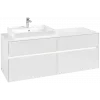 Villeroy & Boch Collaro Тумба под раковину, с подсветкой, 4 выдвижных ящика, 1400 x 548 x 500 mm, Glossy White / Glossy White C085B0DH