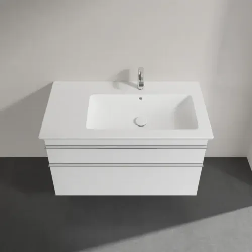 Villeroy & Boch Venticello Тумба под раковину, 2 выдвижных ящика, 953 x 590 x 502 mm, Glossy White / Glossy White A92801DH