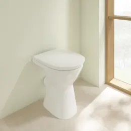 Villeroy & Boch ViCare Унитаз с открытым смывным краем, напольный, Альпийский белый 4683R001