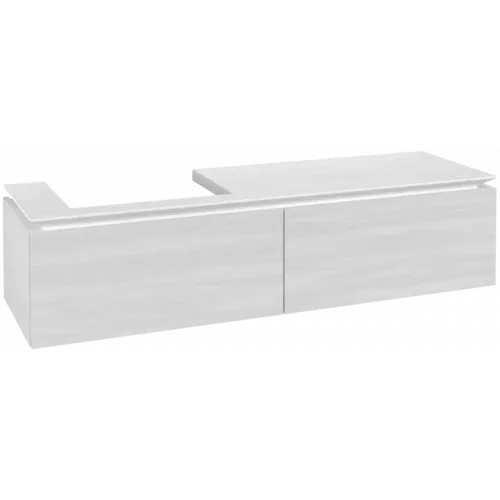 Villeroy & Boch Legato Тумба под раковину, 2 выдвижных ящика, 1600 x 380 x 500 mm, White Wood / White Wood B68800E8