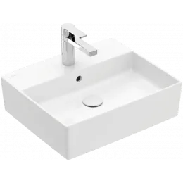 Villeroy & Boch Memento 2.0 Раковина для установки на столешницу, 498 x 420 x 139 mm, Альпийский белый, с переливом 4A075001