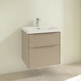 Villeroy & Boch Subway 3.0 Тумба под раковину, 2 выдвижных ящика, 572 x 576 x 478 mm, Taupe C57802VM