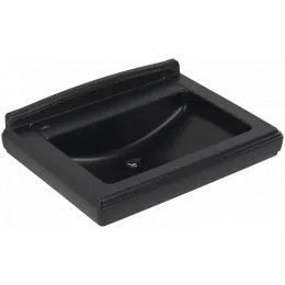 Villeroy & Boch Hommage Pаковина, 750 x 580 x 200 mm, Pure Black CeramicPlus, с переливом 7101A1R7