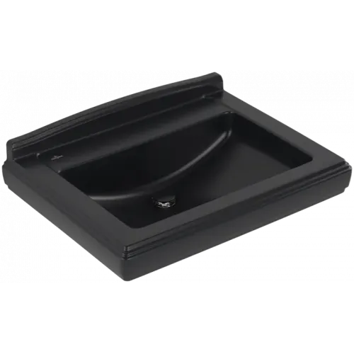 Villeroy & Boch Hommage Pаковина, 750 x 580 x 200 mm, Pure Black CeramicPlus, с переливом 7101A1R7