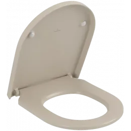 Villeroy & Boch Subway 3.0 Сиденье с крышкой для унитаза, с функцией автоматического опускания (SoftClosing), со снимаемым сиденьем (QuickRelease), Almond 8M42S1AM
