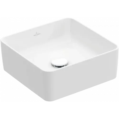 Villeroy & Boch Collaro Раковина для установки на столешницу, 380 x 380 x 145 mm, Альпийский белый, без перелива 4A213801
