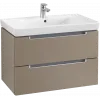 Villeroy & Boch Subway 2.0 Тумба под раковину, 2 выдвижных ящика, 787 x 520 x 449 mm, Truffle Grey A69600VG