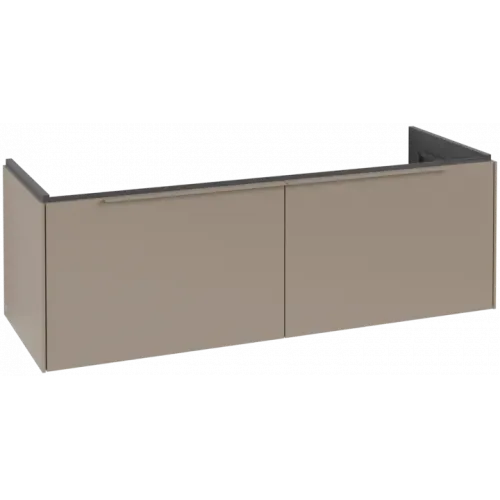 Villeroy & Boch Subway 3.0 Тумба под раковину, с подсветкой, 2 выдвижных ящика, 1272 x 429 x 478 mm, Taupe C601L2VM