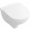 Villeroy & Boch O.novo Унитаз с открытым смывным краем Compact, настенный, Альпийский белый 5688R001