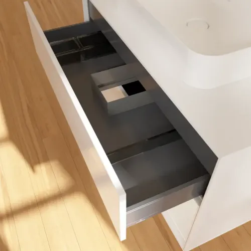 Villeroy & Boch Finion Тумба под раковину, с подсветкой, 2 выдвижных ящика, 1000 x 603 x 501 mm, Glossy White Lacquer / Glossy White Lacquer G371GFGF