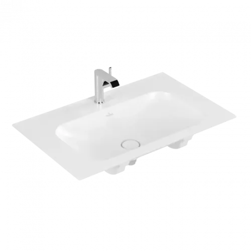 Villeroy & Boch Finion Pаковина для установки на тумбу, 800 x 500 x 160 mm, Stone White CeramicPlus, без перелива, нешлифованный 416481RW