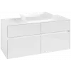 Villeroy & Boch Collaro Тумба под раковину, с подсветкой, 4 выдвижных ящика, 1200 x 548 x 500 mm, Glossy White / Glossy White C112B0DH