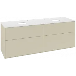 Villeroy & Boch Finion Тумба под раковину, 4 выдвижных ящика, 1600 x 603 x 501 mm, Silk Grey Matt Lacquer F96100HJ