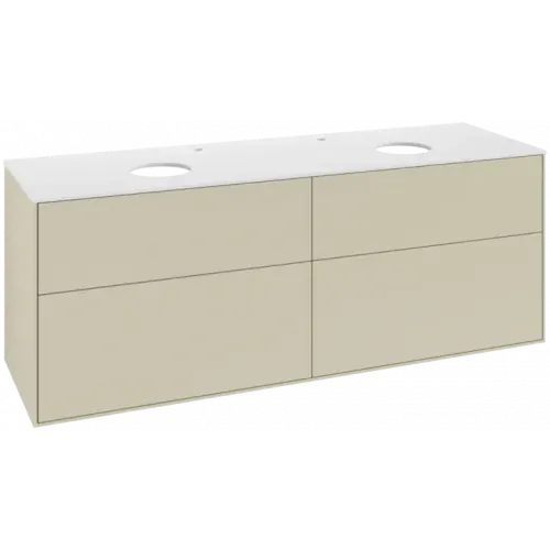 Villeroy & Boch Finion Тумба под раковину, 4 выдвижных ящика, 1600 x 603 x 501 mm, Silk Grey Matt Lacquer F96100HJ