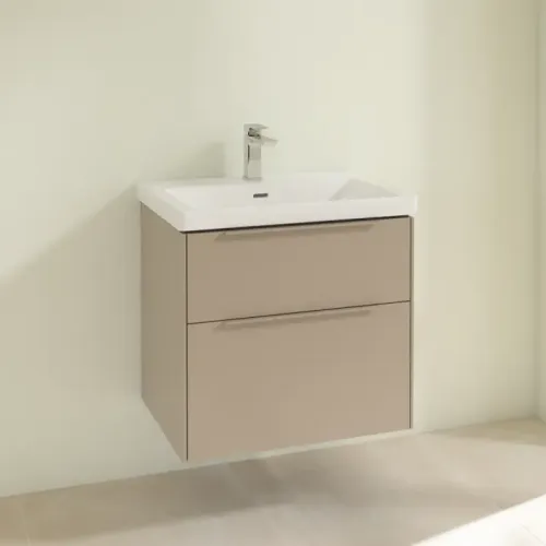 Villeroy & Boch Subway 3.0 Тумба под раковину, 2 выдвижных ящика, 622 x 576 x 478 mm, Taupe C57602VM