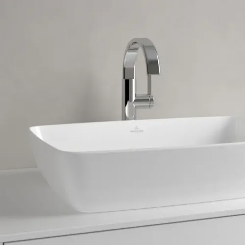 Villeroy & Boch Artis Раковина для установки на столешницу, 580 x 385 x 130 mm, Альпийский белый CeramicPlus, без перелива, нешлифованный 417258R1
