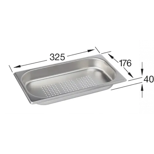 Villeroy & Boch Принадлежности Паровая ванночка 1/3, выкл Нержавеющая сталь 829906K1