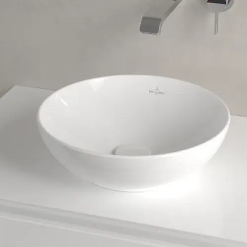 Villeroy & Boch Loop & Friends Раковина для установки на столешницу, 380 x 380 x 120 mm, Альпийский белый, без перелива 4A450101