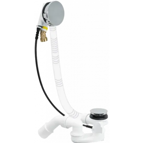 Villeroy & Boch Аксессуары Комплект сливной и переливной арматуры с подачей в ванну Multiplex Trio, 180 x 450 x 115 mm, Хромированный U90600361