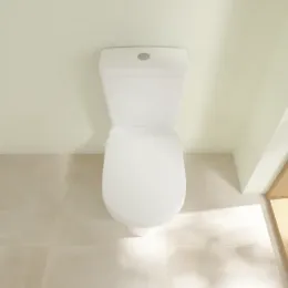 Villeroy & Boch O.novo Унитаз-компакт с вертикальным смывом, напольный, Альпийский белый 56611001