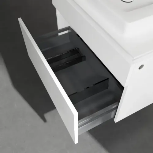 Villeroy & Boch Legato Тумба под раковину, 2 выдвижных ящика, 800 x 550 x 500 mm, Glossy White / Glossy White B67900DH