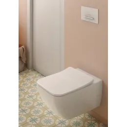 Villeroy & Boch Venticello Сиденье с крышкой для унитаза SlimSeat (Wrapover), с функцией автоматического опускания (SoftClosing), со снимаемым сиденьем (QuickRelease), Альпийский белый 9M79S101