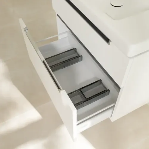 Villeroy & Boch Subway 2.0 Тумба под раковину, 2 выдвижных ящика, 787 x 590 x 449 mm, Glossy White A91410DH