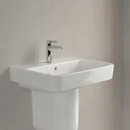 Villeroy & Boch O.novo Pаковина, 600 x 460 x 175 mm, Альпийский белый, с переливом 4A416001