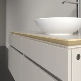 Villeroy & Boch Legato Тумба под раковину, с подсветкой, 4 выдвижных ящика, 1200 x 550 x 500 mm, Soft Grey / Soft Grey B582L0VK