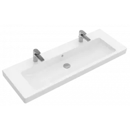 Villeroy & Boch Subway 2.0 Pаковина для установки на тумбу, 1300 x 470 x 160 mm, Альпийский белый, с переливом 7176D201